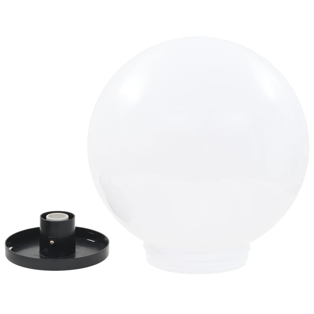 Hagebelysning Mark El. Lampesett LED 2 stk sfærisk 40 cm PMMA