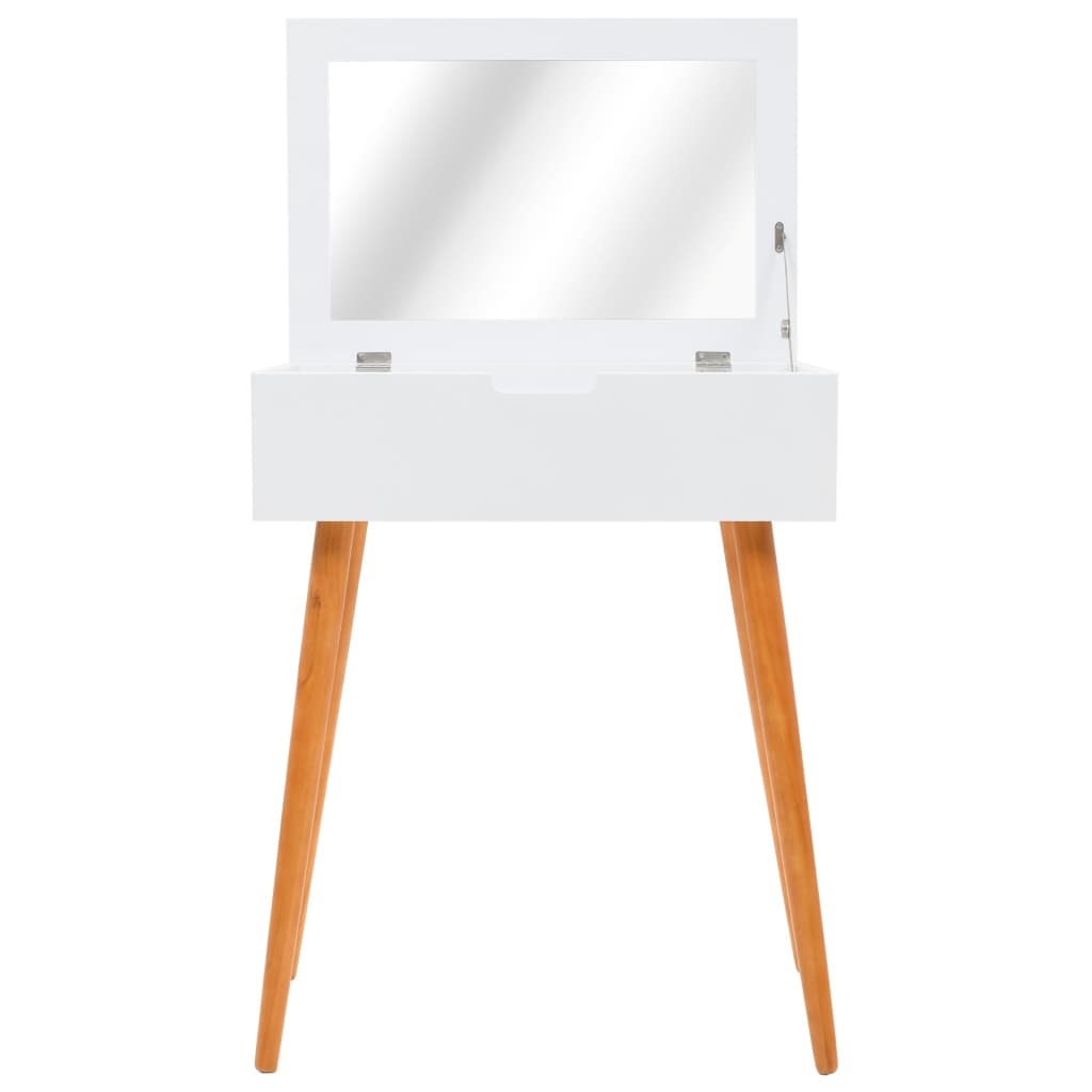 Sminkebord Hvit speil 60x40x75 cm