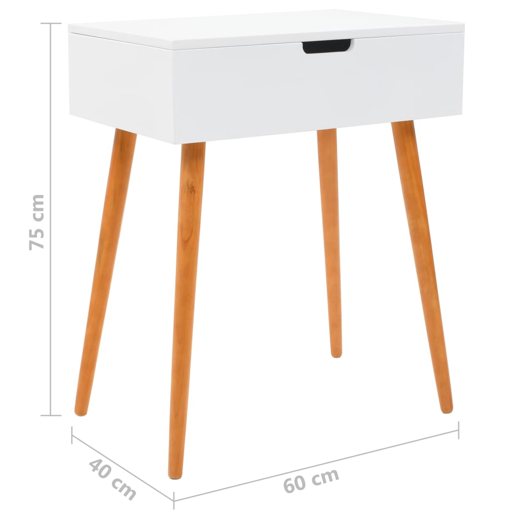 Sminkebord Hvit speil 60x40x75 cm