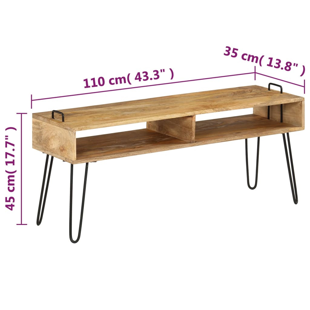 TV-Møbel Tre TV-Skjenk heltre mango 110x35x45 cm
