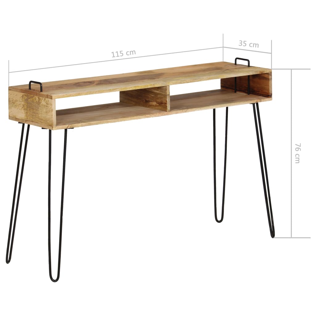 Avlastningsbord Konsollbord Tre heltre mango 115x35x76 cm