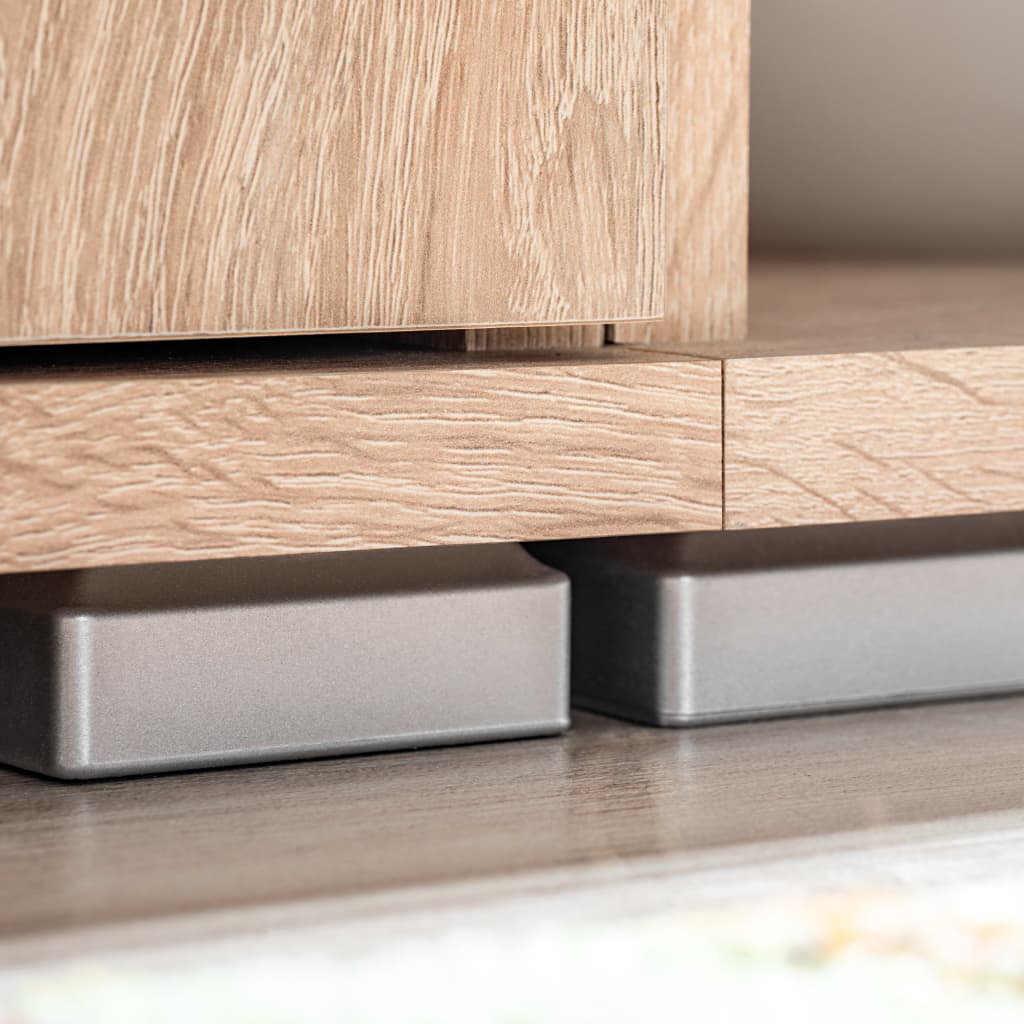 TV-Møbel Sonoma Eik TV-veggenhet med LED-lys