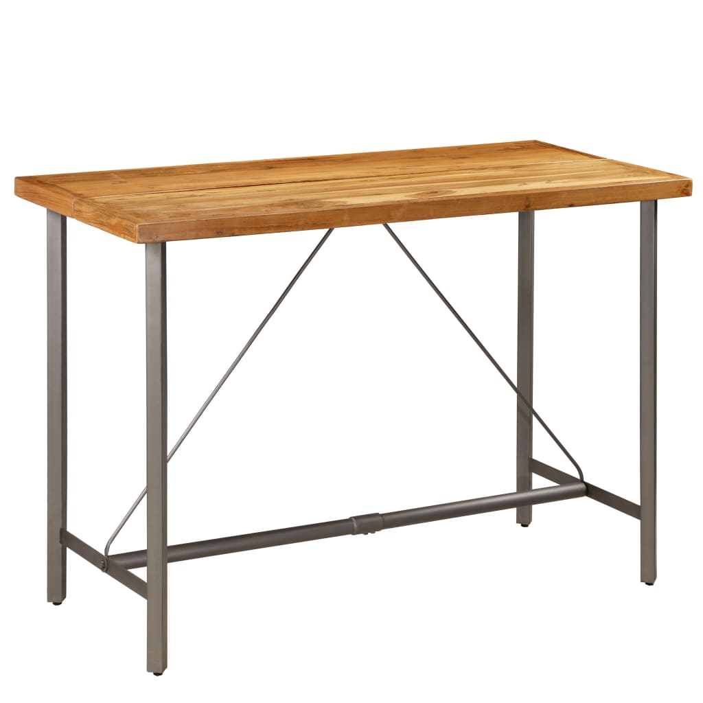 Barbord gjenvunnet heltre teak 150x70x106 cm