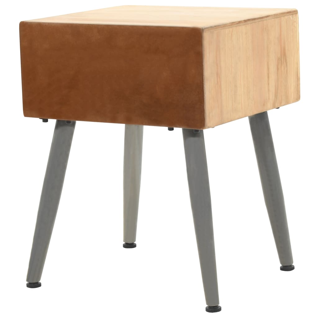 Nattbord Sengbord Tre heltre gran 43x38x50 cm