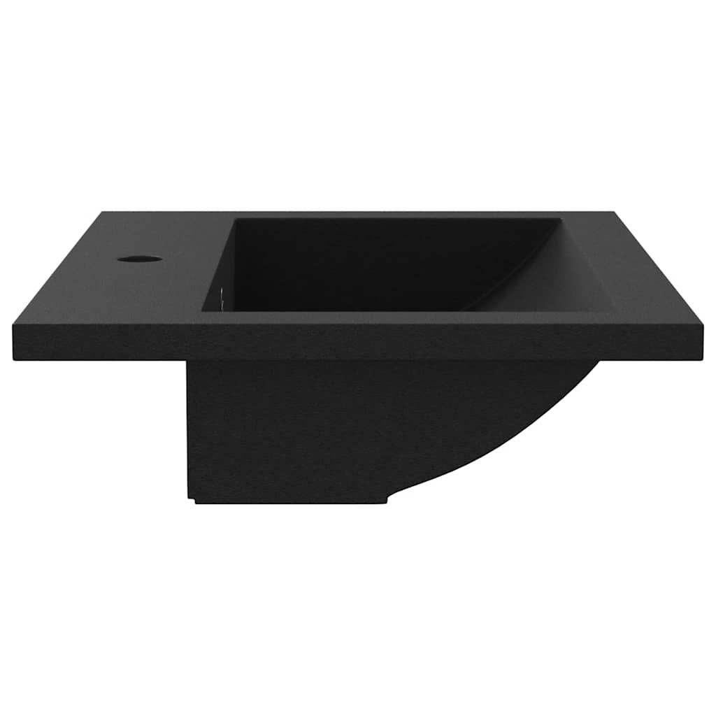 Baderomsvask granitt 600x450x120 mm Svart