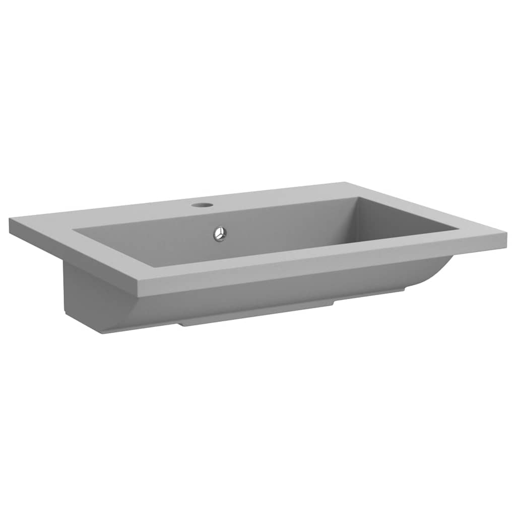 Baderomsvask granitt 600x450x120 mm grå