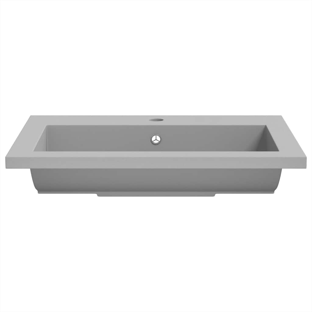 Baderomsvask granitt 600x450x120 mm grå