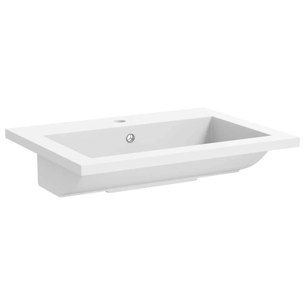 Baderomsvask granitt 600x450x120 mm Hvit
