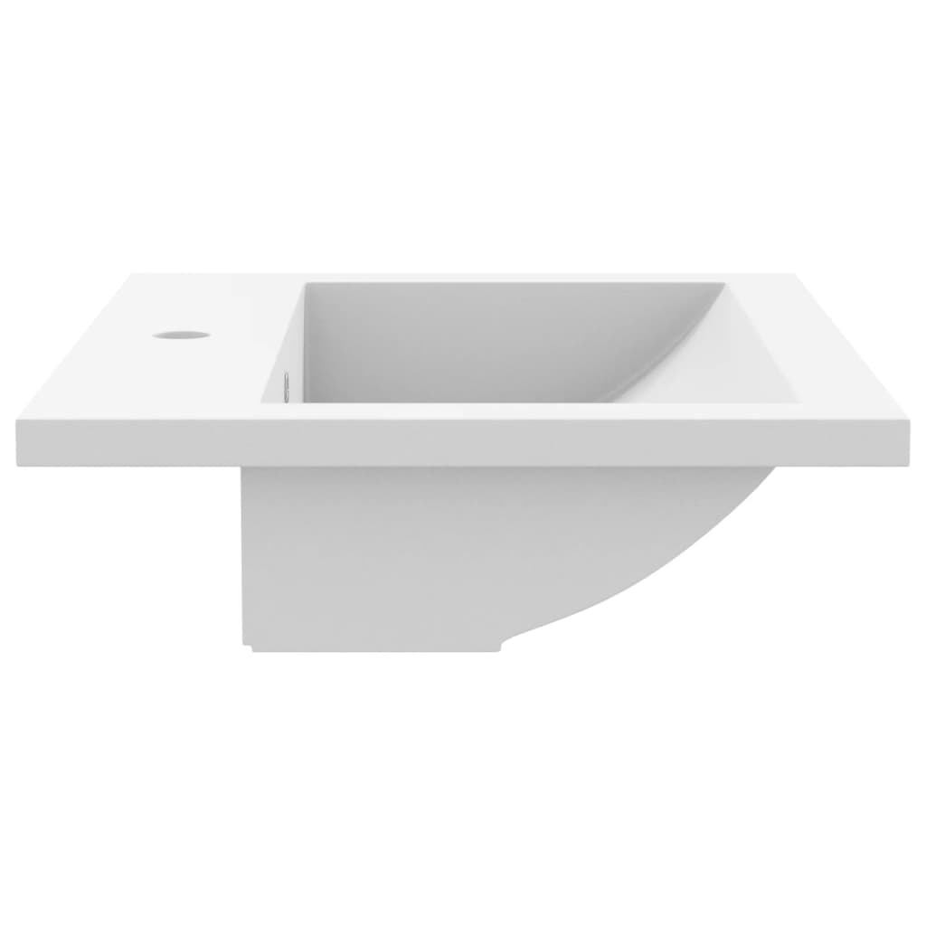 Baderomsvask granitt 600x450x120 mm Hvit