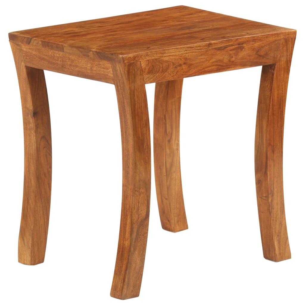 Sidebord Tre Stablebord 3 deler heltre akasie 50x35x50 cm brun