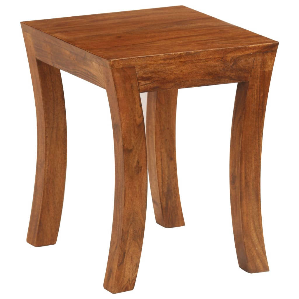 Sidebord Tre Stablebord 3 deler heltre akasie 50x35x50 cm brun