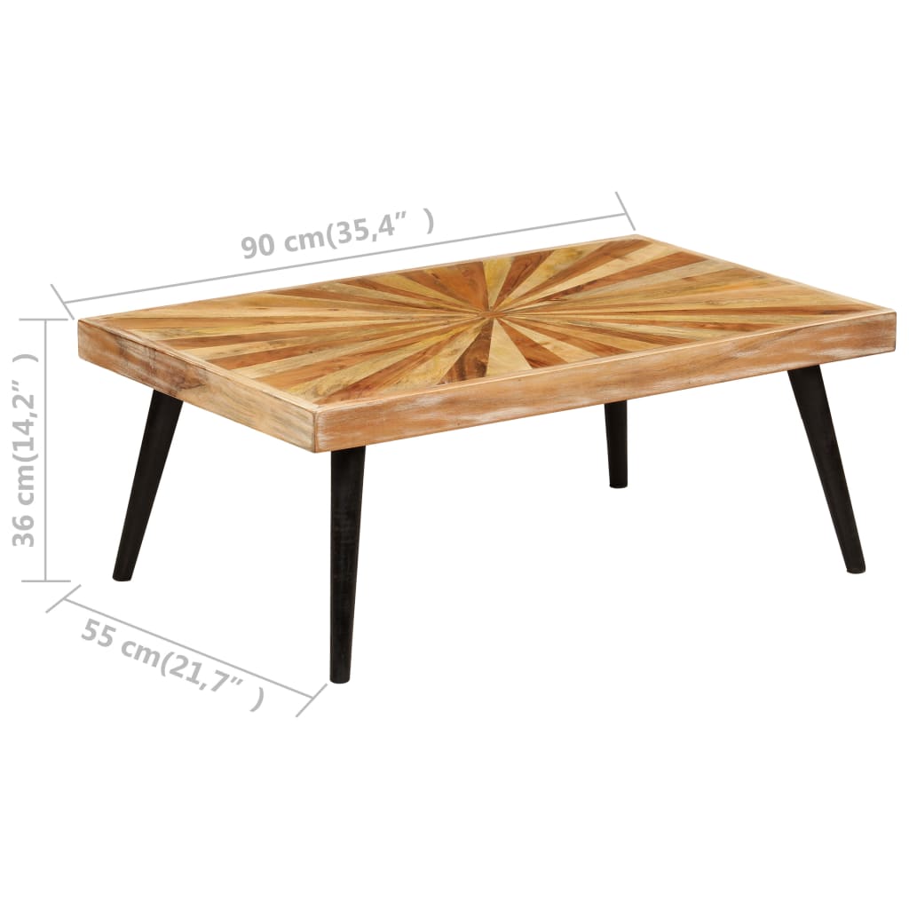 Salongbord Sofabord Tre Heltre Mango 90x55x36 cm