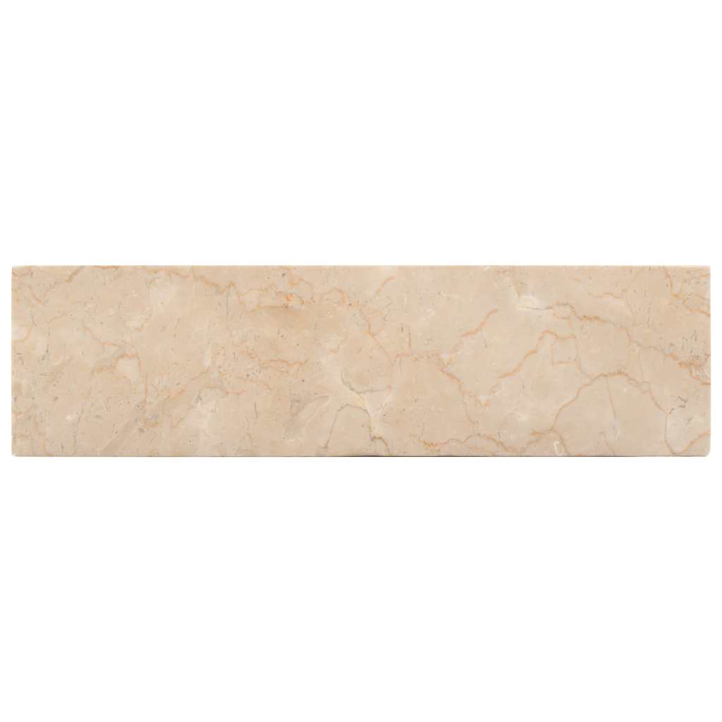 Baderomsvask 45x30x12 cm marmor Høyglans krem