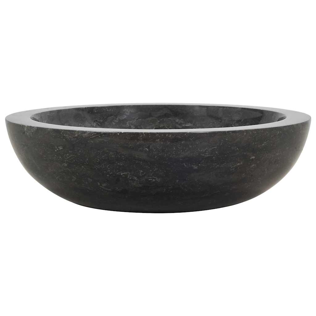 Baderomsvask 40x12 cm marmor Svart