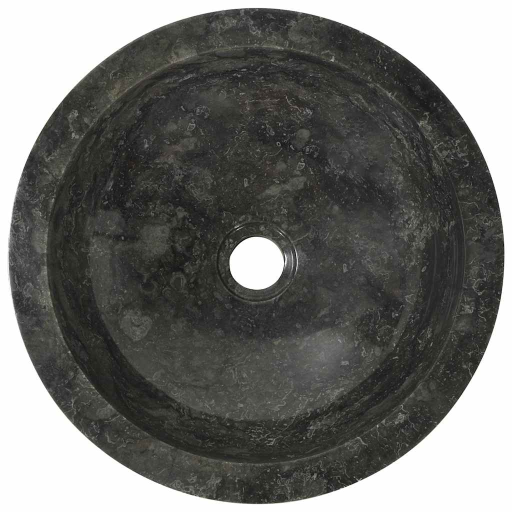 Baderomsvask 40x12 cm marmor Svart