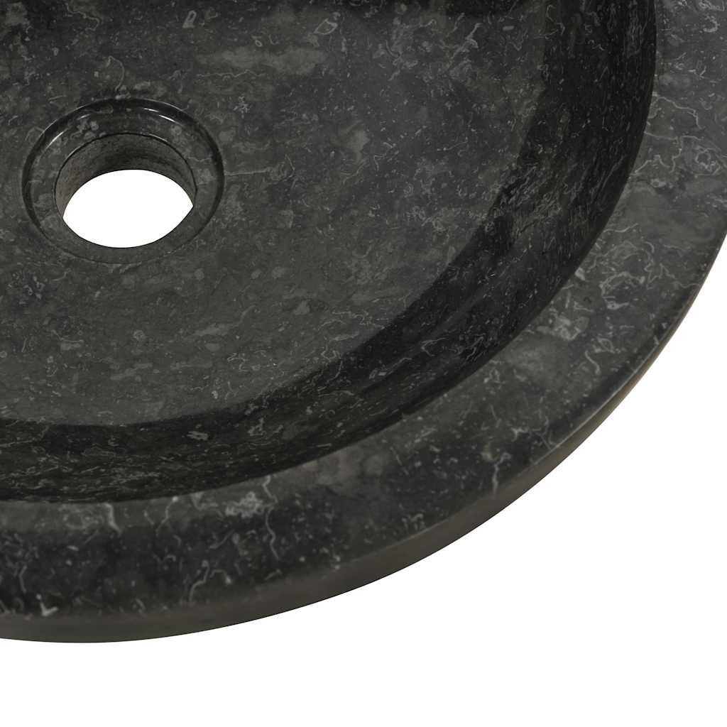 Baderomsvask 40x12 cm marmor Svart