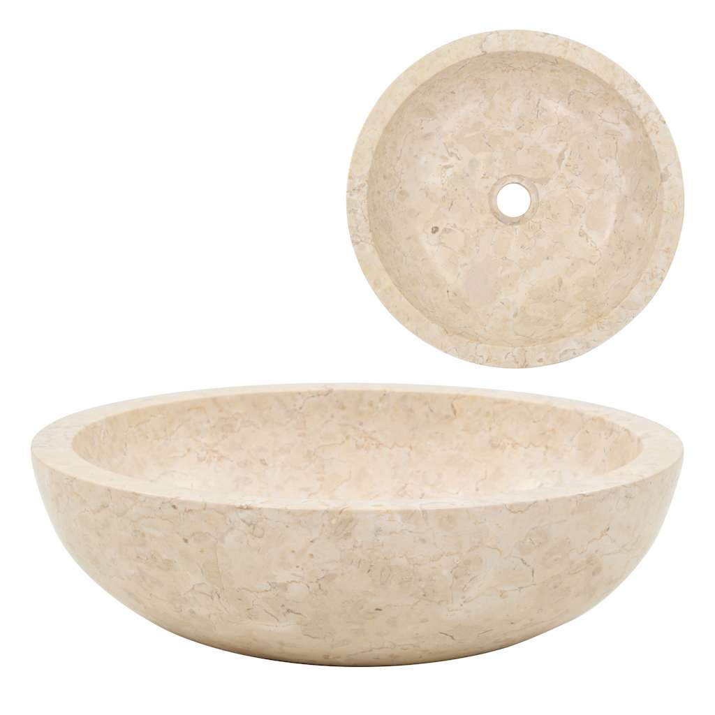 Baderomsvask 40x12 cm marmor krem
