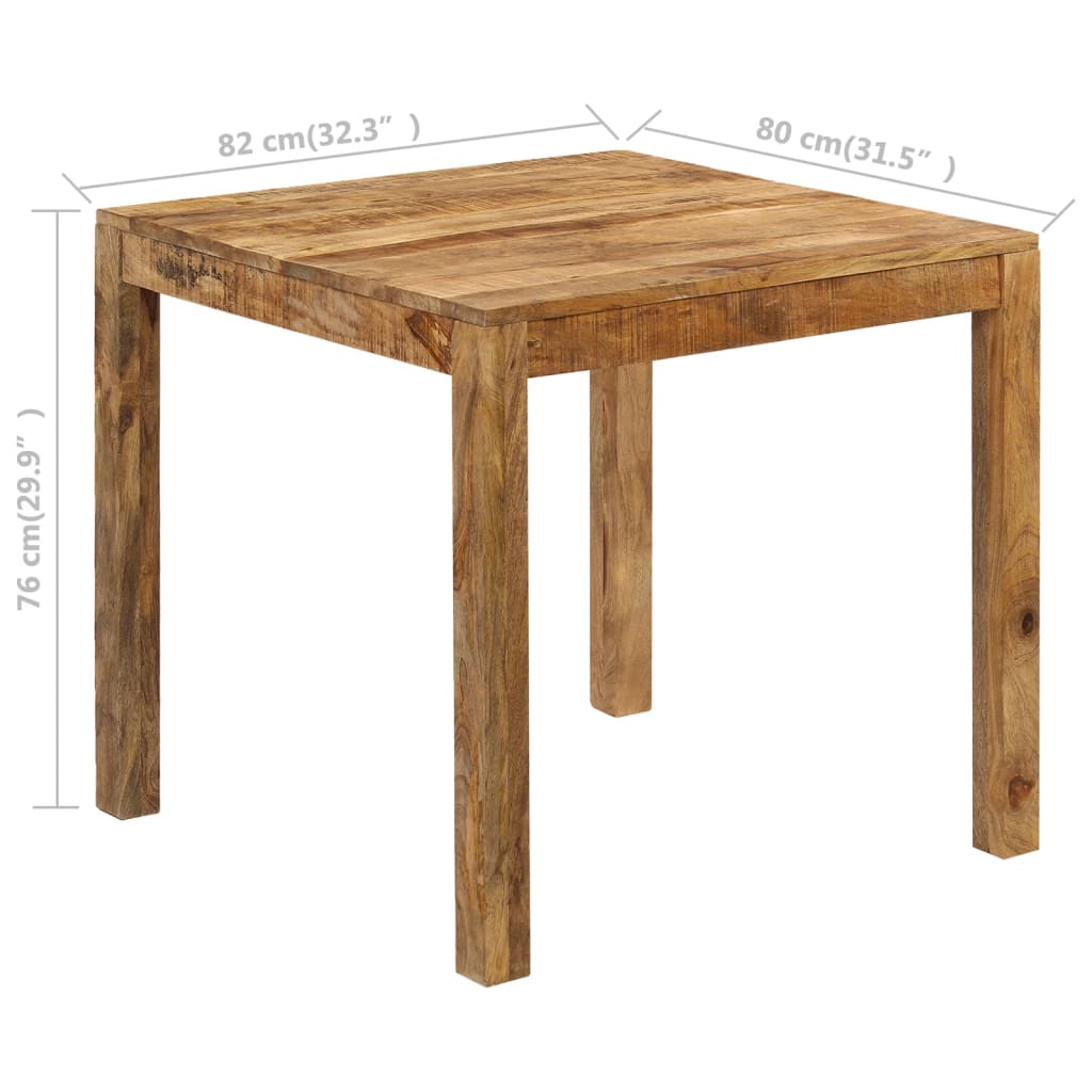 Spisebord heltre mango 82x80x76 cm