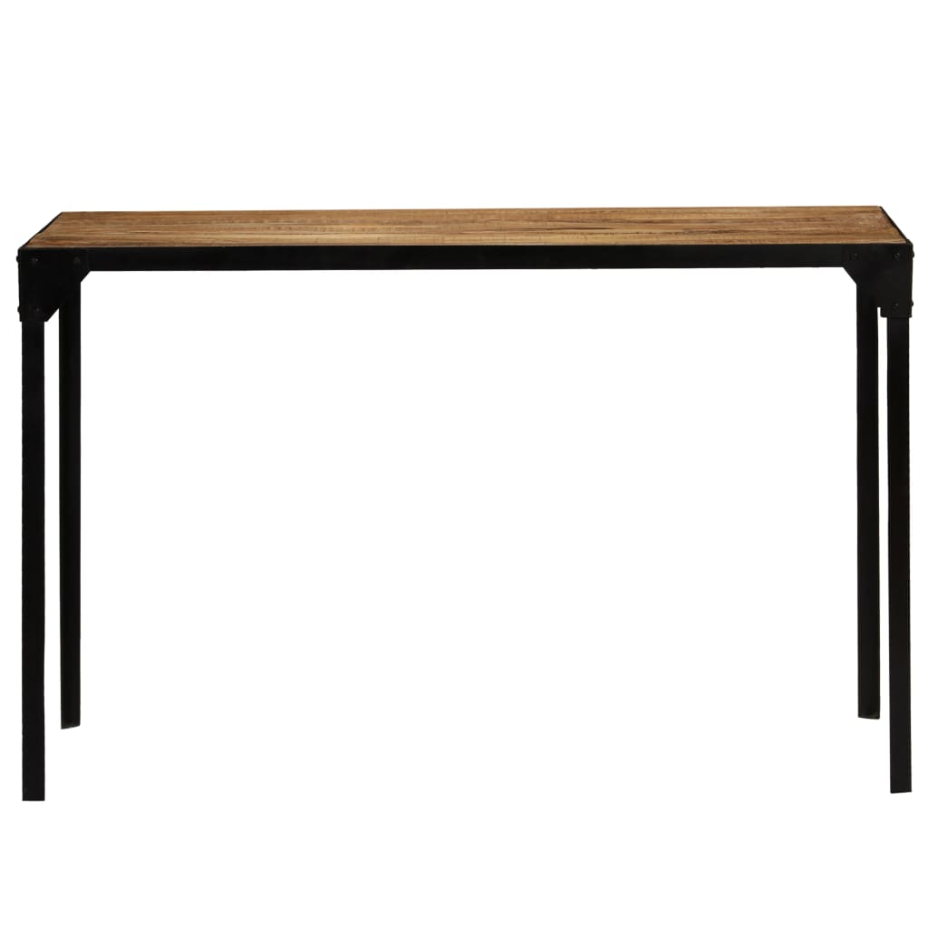 Spisebord heltre mango og stål 120 cm