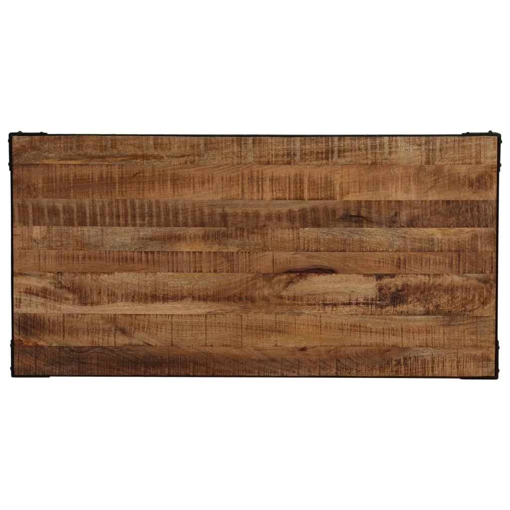 Spisebord heltre mango og stål 120 cm