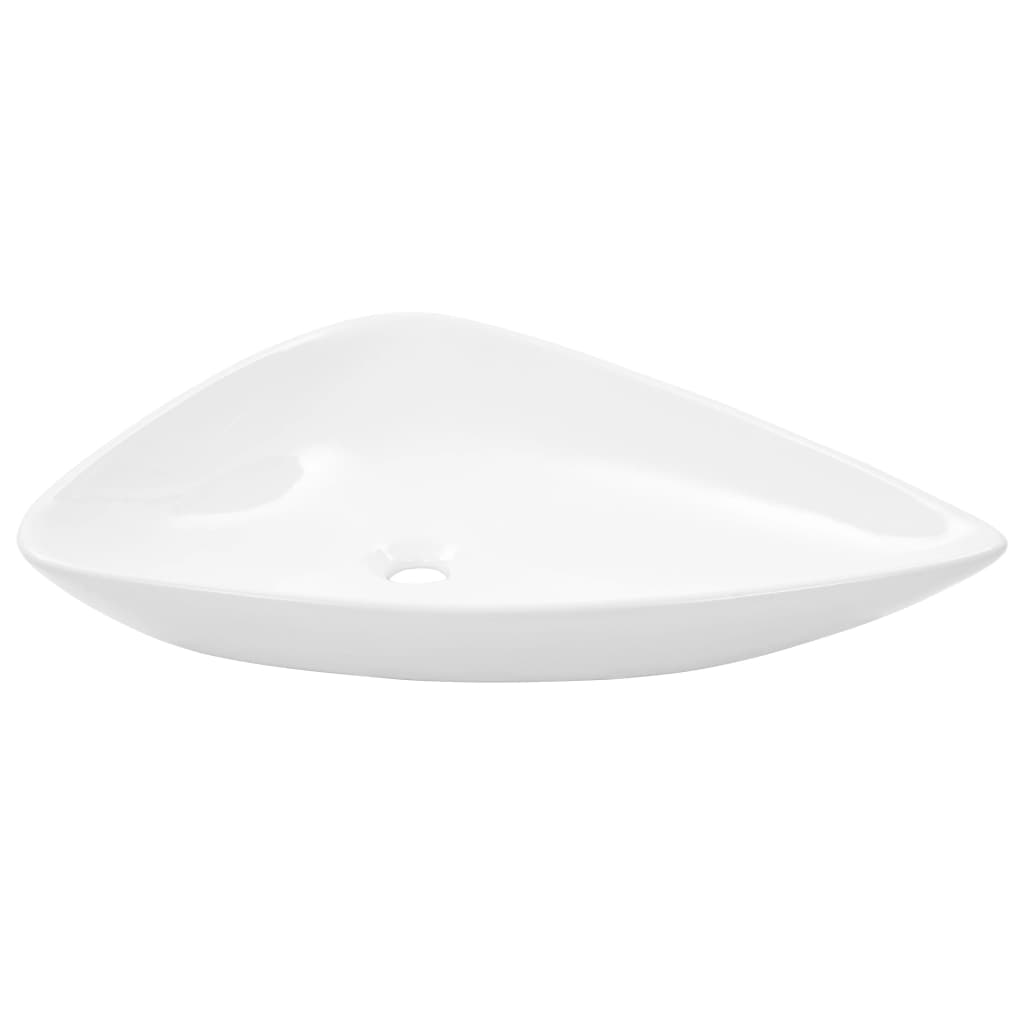 Baderomservant keramisk triangulær Hvit 645x455x115 mm