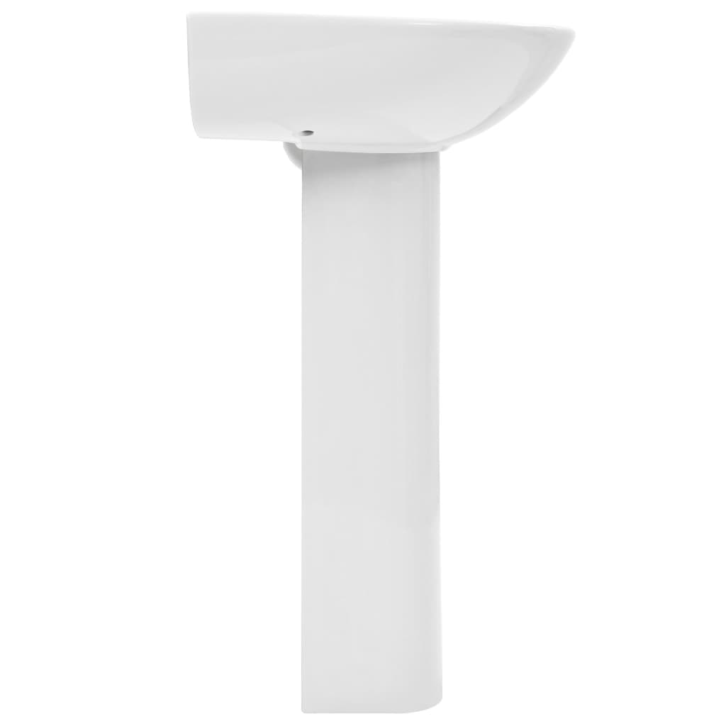 Baderomsvask frittstående sokkel keramisk Hvit 520x440x190 mm