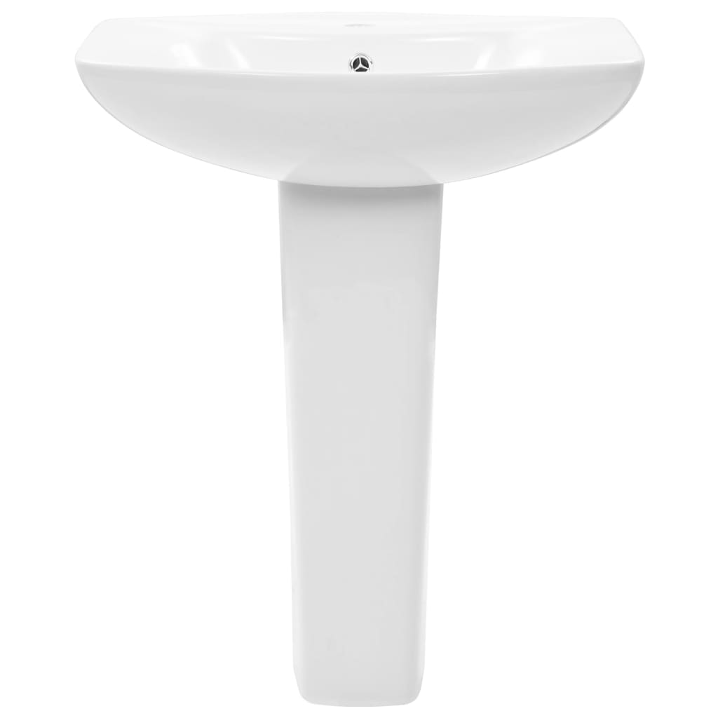 Baderomsvask frittstående sokkel keramisk Hvit 650x520x200 mm