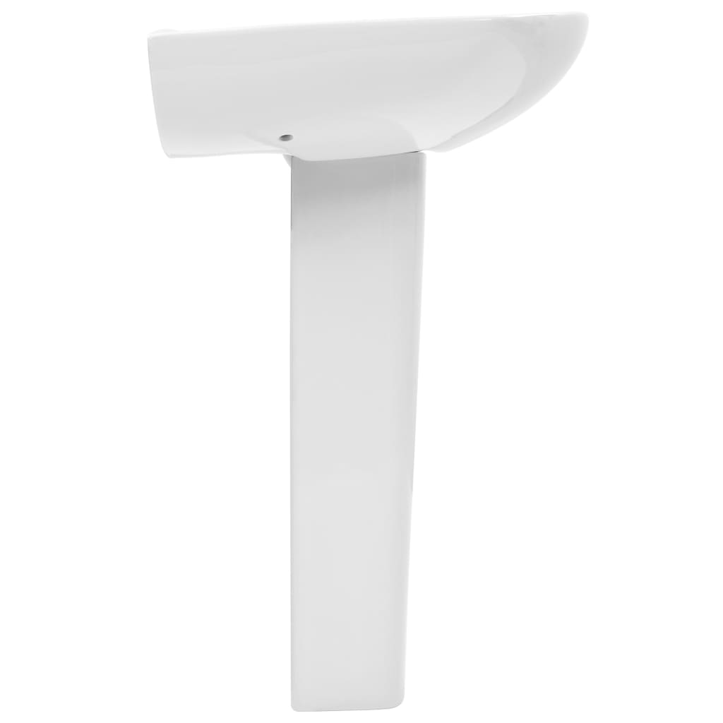Baderomsvask frittstående sokkel keramisk Hvit 650x520x200 mm