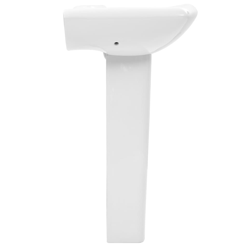 Baderomsvask frittstående sokkel keramisk Hvit 580x470x200 mm