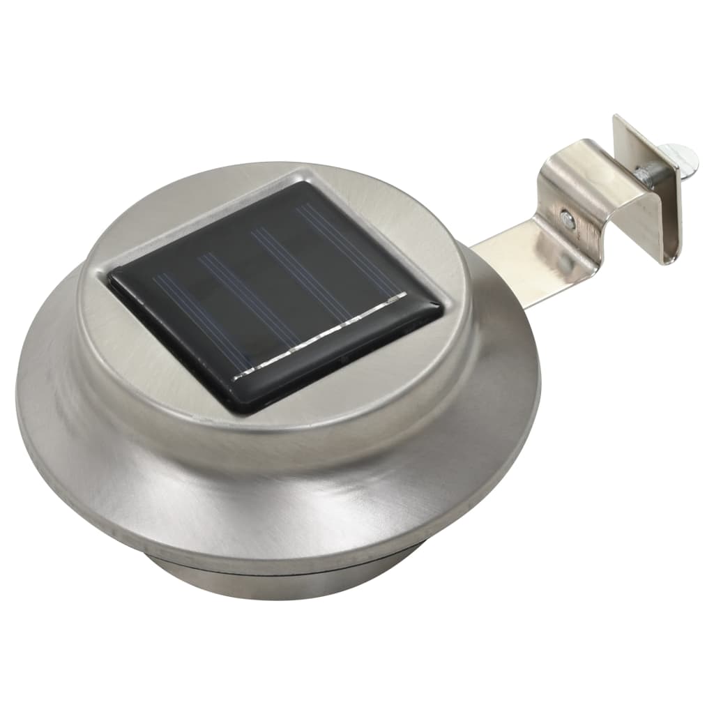 Hagebelysning Div. Utendørs sollampe 6 stk LED rund 12 cm hvit
