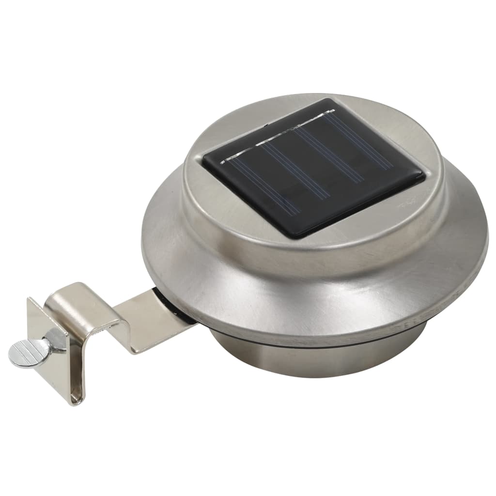 Hagebelysning Div. Utendørs sollampe 6 stk LED rund 12 cm hvit