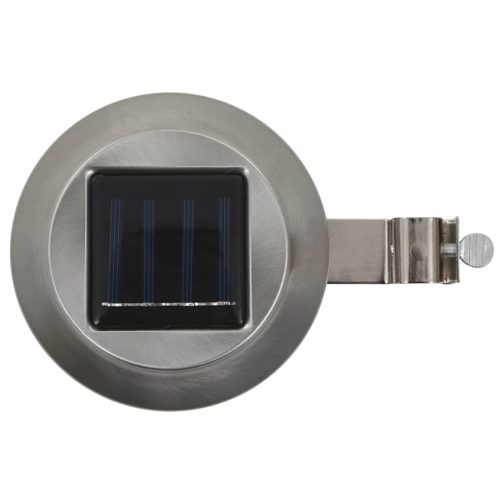 Hagebelysning Div. Utendørs sollampe 6 stk LED rund 12 cm hvit
