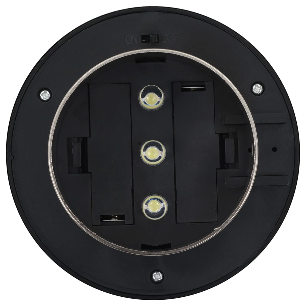 Hagebelysning Div. Utendørs sollampe 6 stk LED rund 12 cm hvit