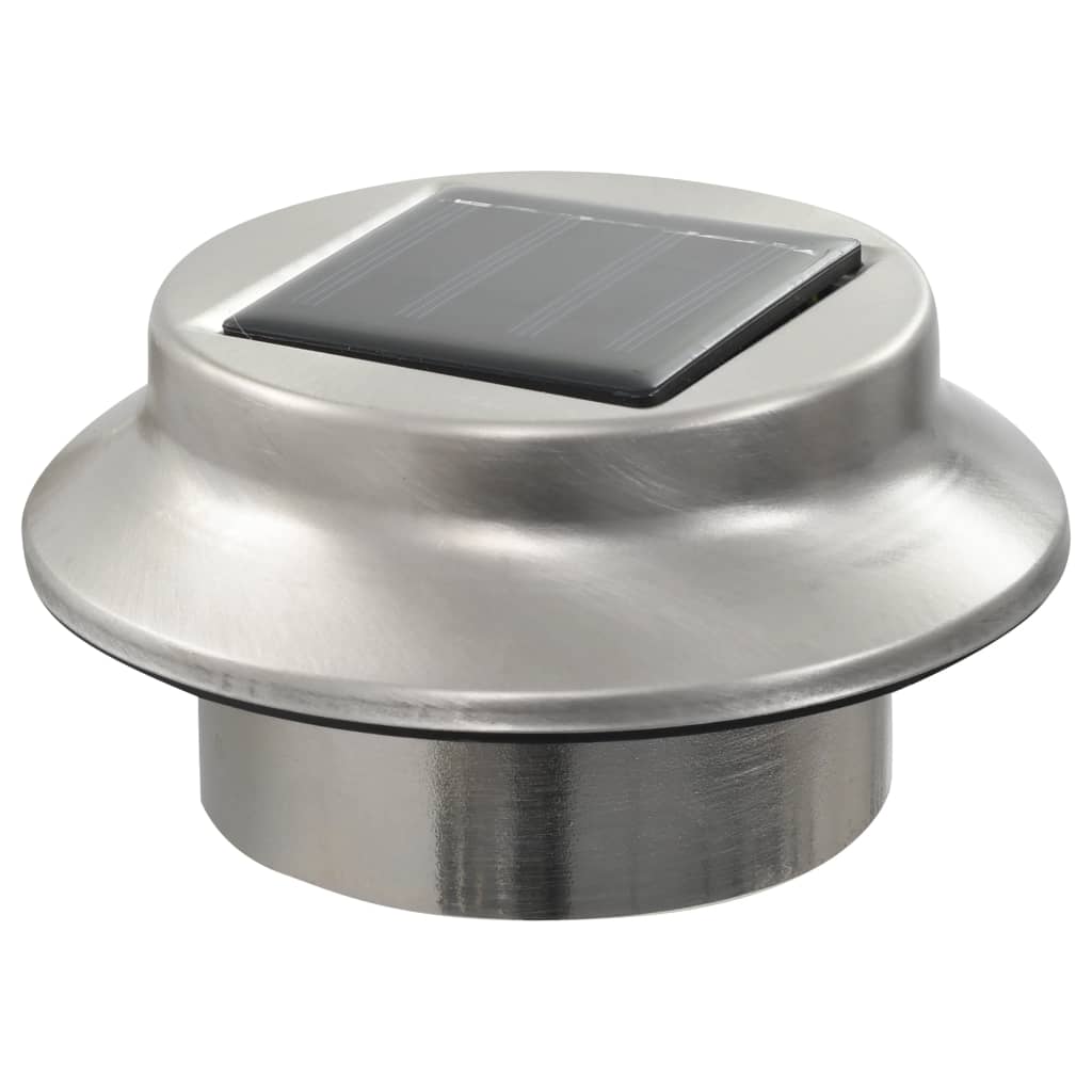 Hagebelysning Div. Utendørs sollampe 6 stk LED rund 12 cm hvit