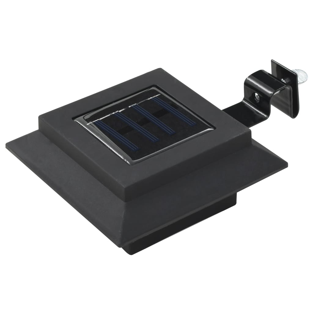 Hagebelysning Div. Utendørs sollampe 6 stk LED firkantet 12 cm svart