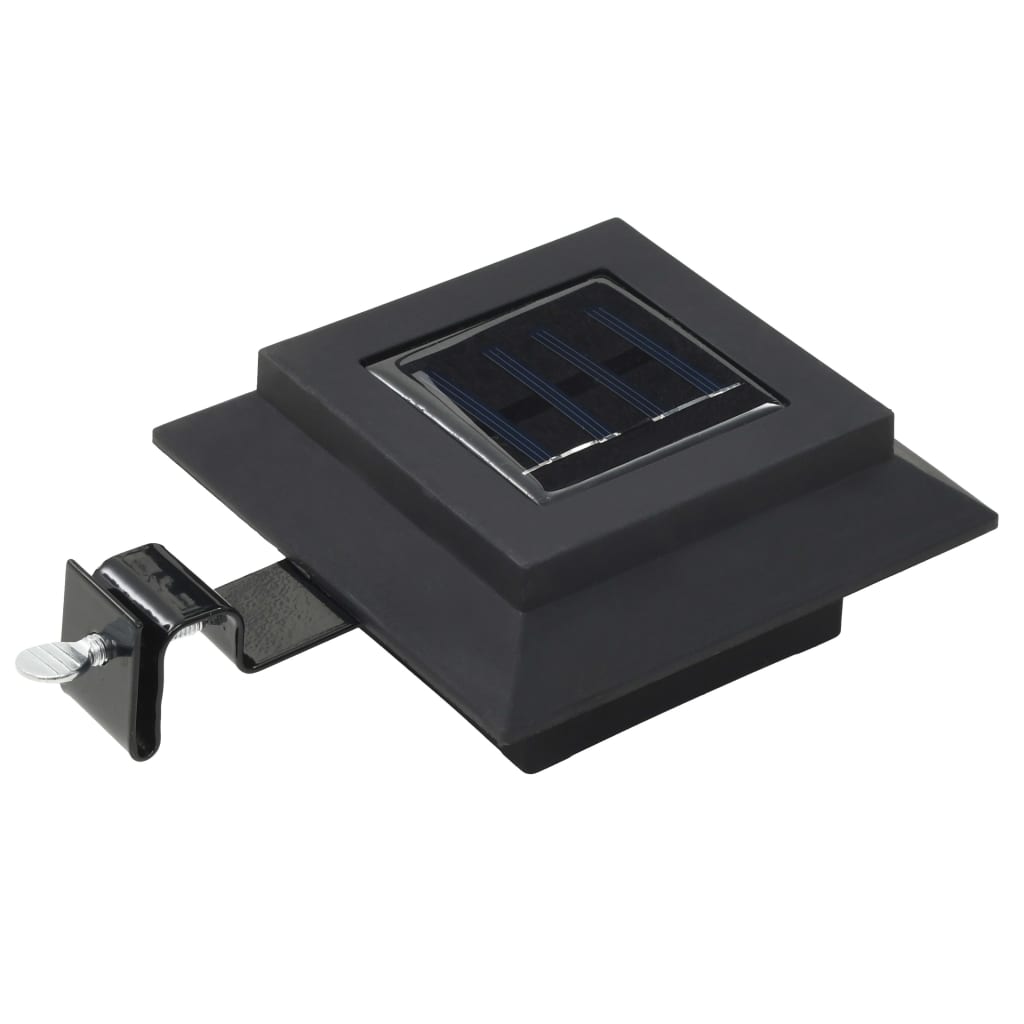 Hagebelysning Div. Utendørs sollampe 6 stk LED firkantet 12 cm svart
