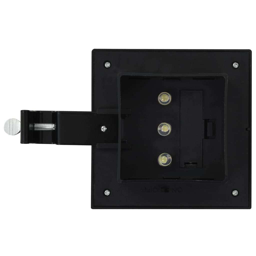 Hagebelysning Div. Utendørs sollampe 6 stk LED firkantet 12 cm svart