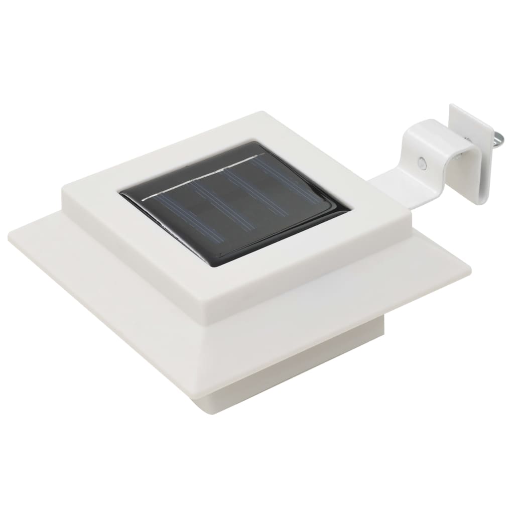 Hagebelysning Div. Utendørs sollampe 6 stk LED firkantet 12 cm hvit