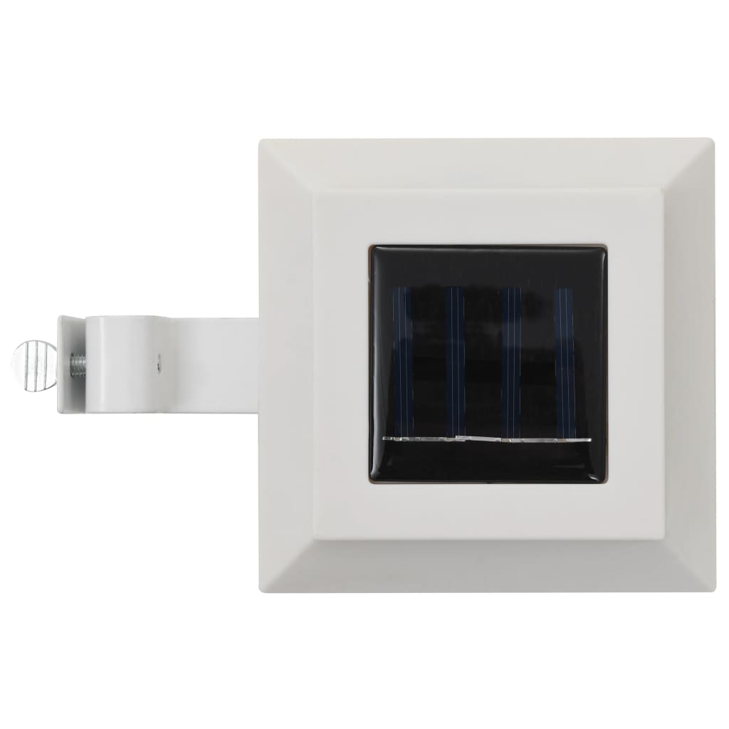 Hagebelysning Div. Utendørs sollampe 6 stk LED firkantet 12 cm hvit