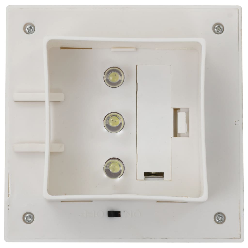 Hagebelysning Div. Utendørs sollampe 6 stk LED firkantet 12 cm hvit