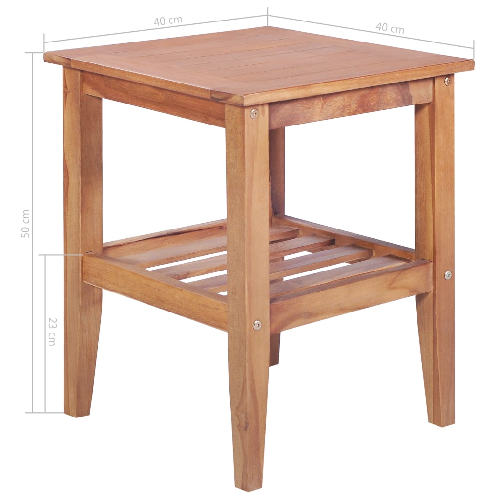 Salongbord Sofabord Tre heltre 40x40x50 cm firkantet