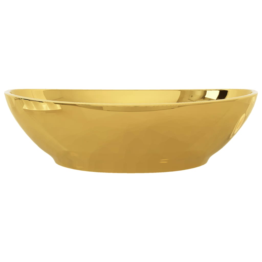 Baderomsvask 40x33x13,5 cm keramisk gull
