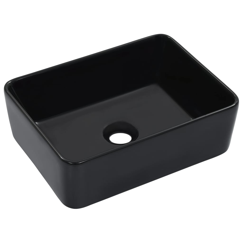 Baderomservant 40x30x13 cm keramikk svart