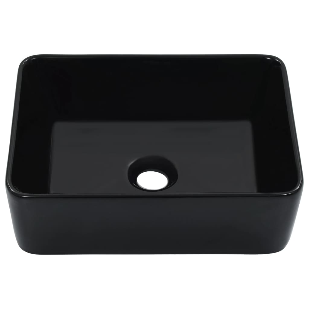 Baderomservant 40x30x13 cm keramikk svart