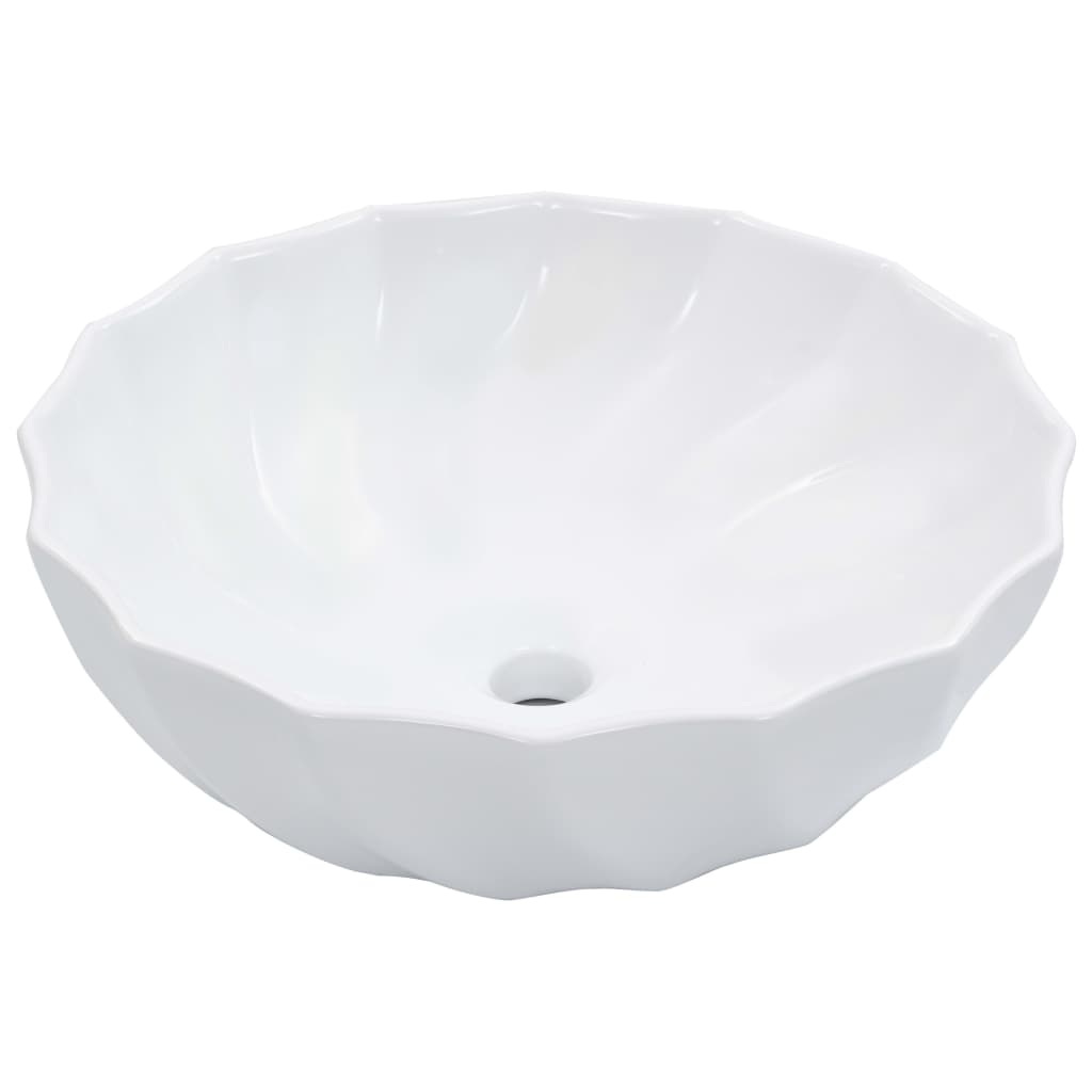 Baderomsvask 46x17 cm keramikk Hvit