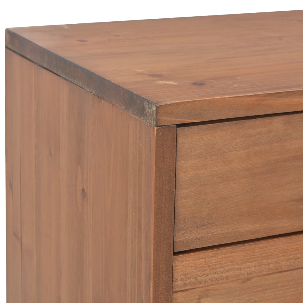 TV-Møbel Tre TV-benk med 4 skuffer 120x30x40 cm heltre gran