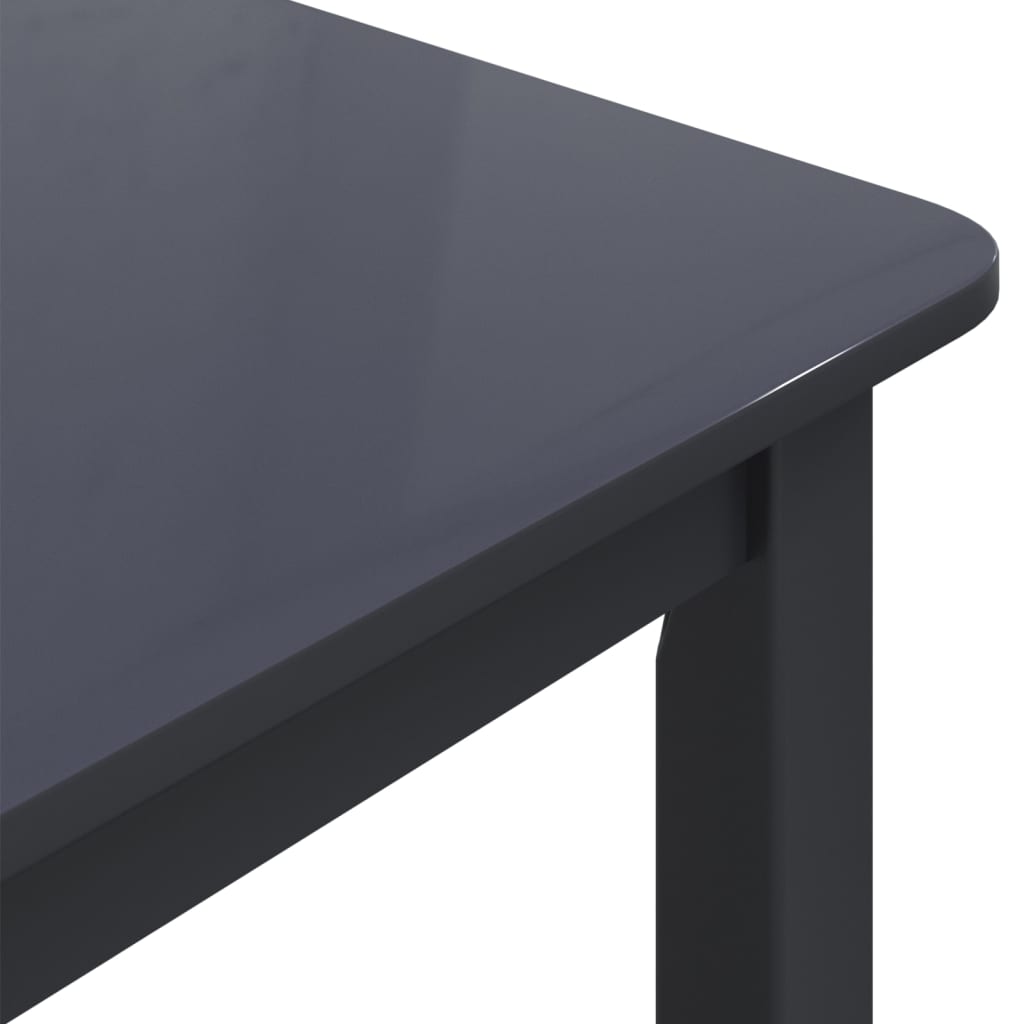 Spisebord Kjøkkenbord Svart 114x71x75 cm heltre gummitre