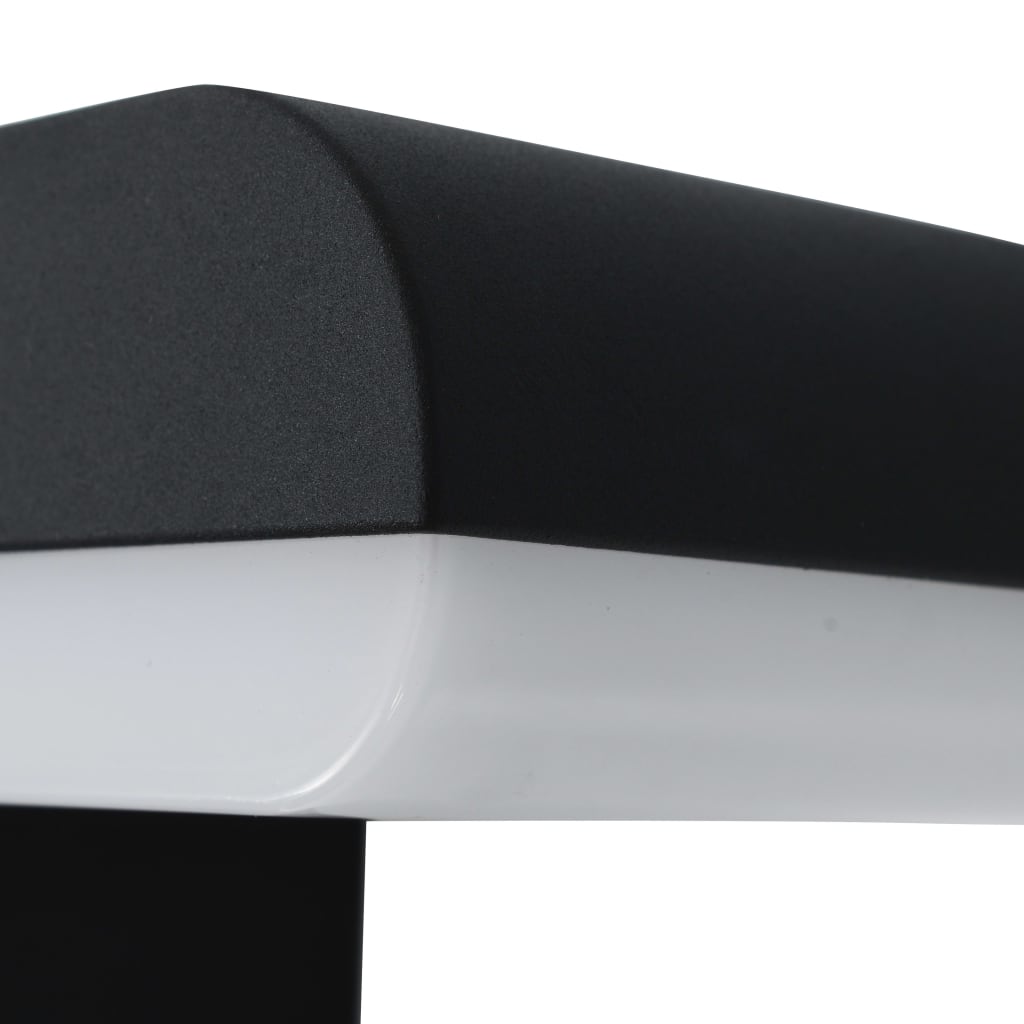 Hagebelysning Vegg El. LED vegglampe 9 W Svart oval