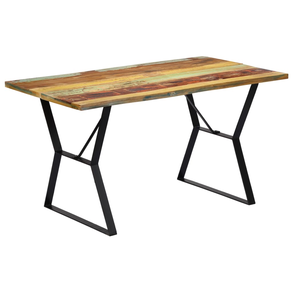 Spisebord Kjøkkenbord Tre 140x80x76 cm gjenvunnet heltre