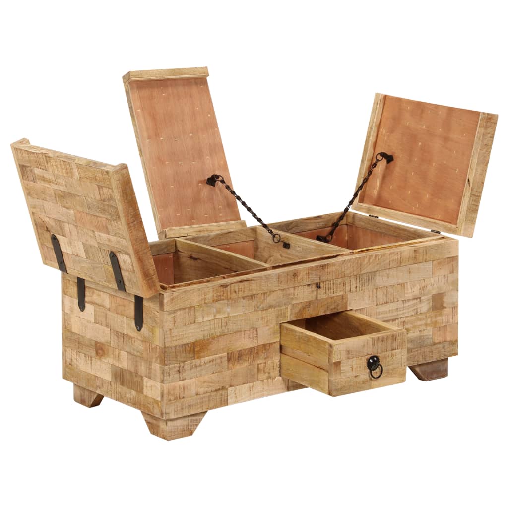 Salongbord Sofabord Tre Heltre Mango 80x40x35 cm